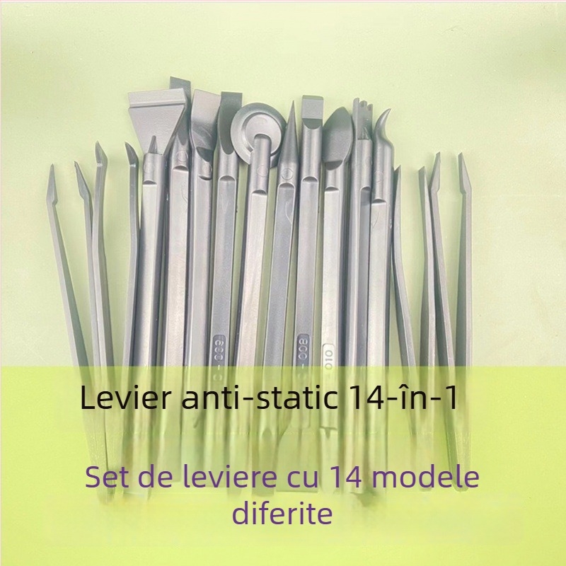 Set de 10 unelte din plastic cu două capete, anti-statice, pentru reparații la telefoane mobile, 10 în 1, instrument multifuncțional