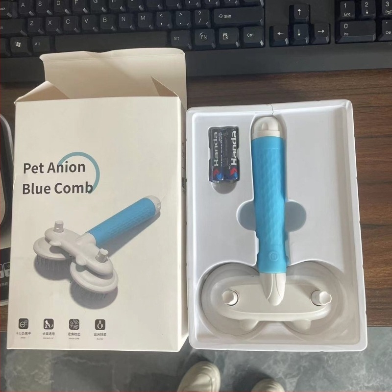 Pieptene pentru animale de companie, dinți fini, pentru pisici și câini mici — instrument de descurcare a părului, ABS plastic, în formă de animal