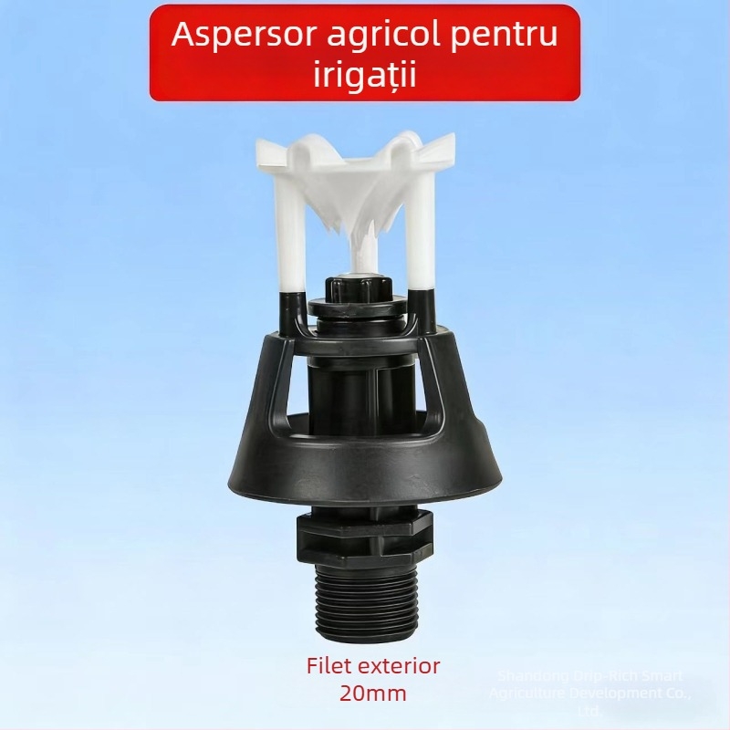 Cap de sprinkler montat în teren, anti-blocare pentru irigații agricole, pulverizator oscilant la 360° pentru legume și gazon, acoperire completă fără zone uscate