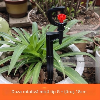 Duză rotativă mică de tip G pentru microirigare, cu tijă de 18 cm