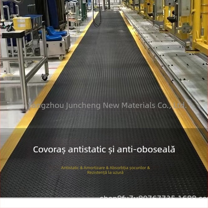 Covorașe antifatigue din cauciuc, antistatice, rezistente la uzură, pentru linia de producție a fabricii