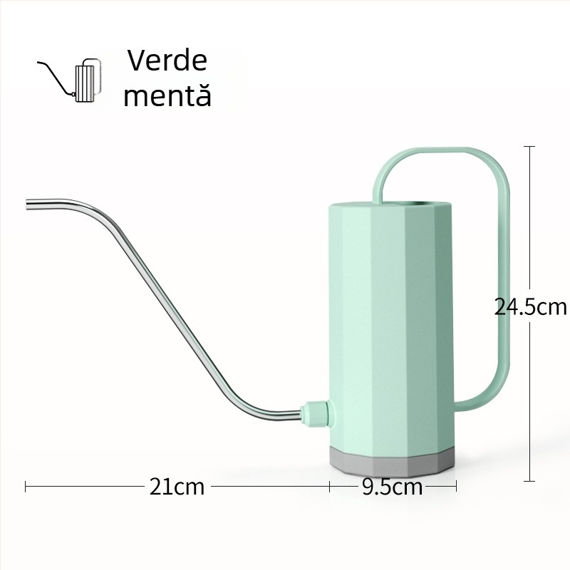 Rip 1.2 L recipient transparent din plastic pentru udare, pentru suculente, cu gură lungă
