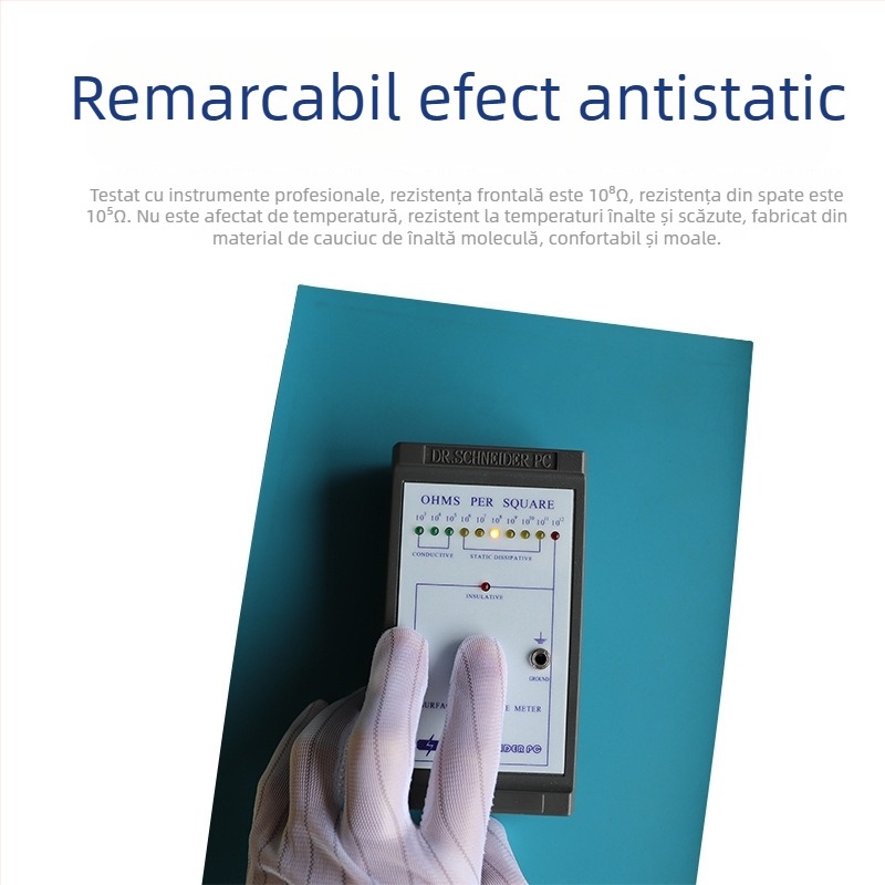 Covoraș antistat pentru birou, personalizabil, 2–3 mm, din cauciuc, fără miros, prietenos cu mediul, confortabil