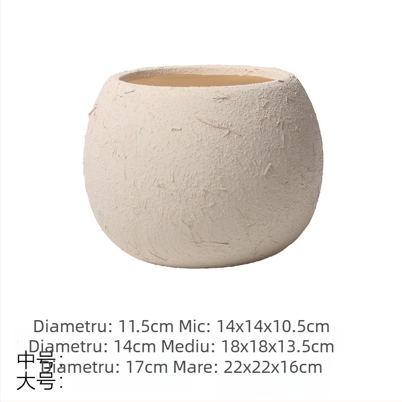 Ghivece ceramice colorate în stil nordic pentru interior cu plante artificiale, pothos și bonsai