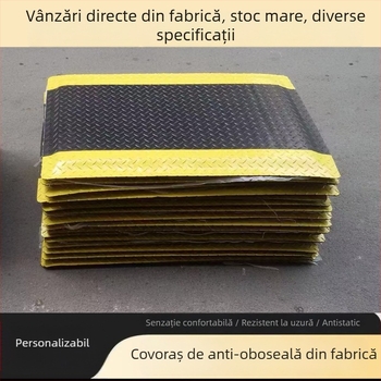Covor antistatice antifatigue din PVC, cu burete și cauciuc, rezistent la uzură, antiderapant, pentru linii de producție, grosime 20 mm