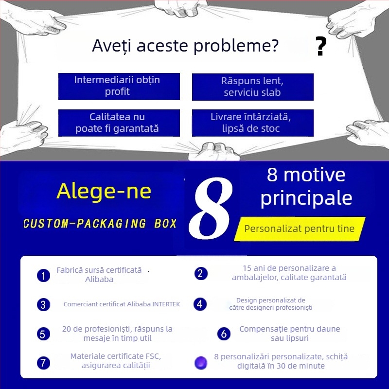 Cutie albă din carton cu fereastră transparentă pentru ambalarea lenjeriei și a cosmeticelor