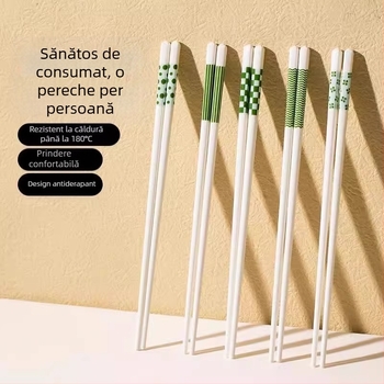 Bețișoare din ceramic pentru uz casnic, stil modern minimalist, antibacteriene, rezistente la temperaturi ridicate, bețișoare individuale pentru o singură persoană
