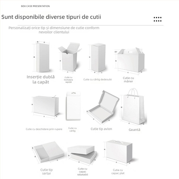 Cutie personalizată de ambalaj pentru produse digitale: căști, baterii externe și adaptoare de încărcare; cutie din hârtie cu fereastră, cutie color, ștampilare la cald și emboss, inserții duble