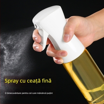 Sticlă de spray pentru ulei, din sticlă, uz casnic, fără picuri, atomizor de ulei comestibil, recipient etanș pentru condimente