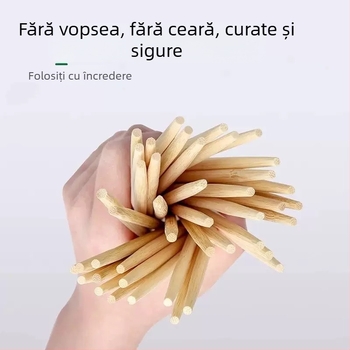 Bețișoare din bambus, de unică folosință, ambalate individual pentru restaurante