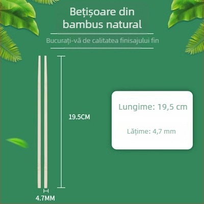 Bețișoare de bambus de unică folosință pentru restaurante, tacâmuri ieftine pentru fast-food, igienice și convenabile pentru acasă și pentru comenzi la pachet.