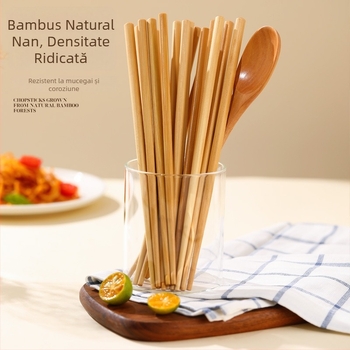 Bețișoare de bambus natural, de înaltă calitate pentru uz casnic și restaurant, igienice, rezistente la umiditate, fără mucegai, portabile, bambus carbonizat