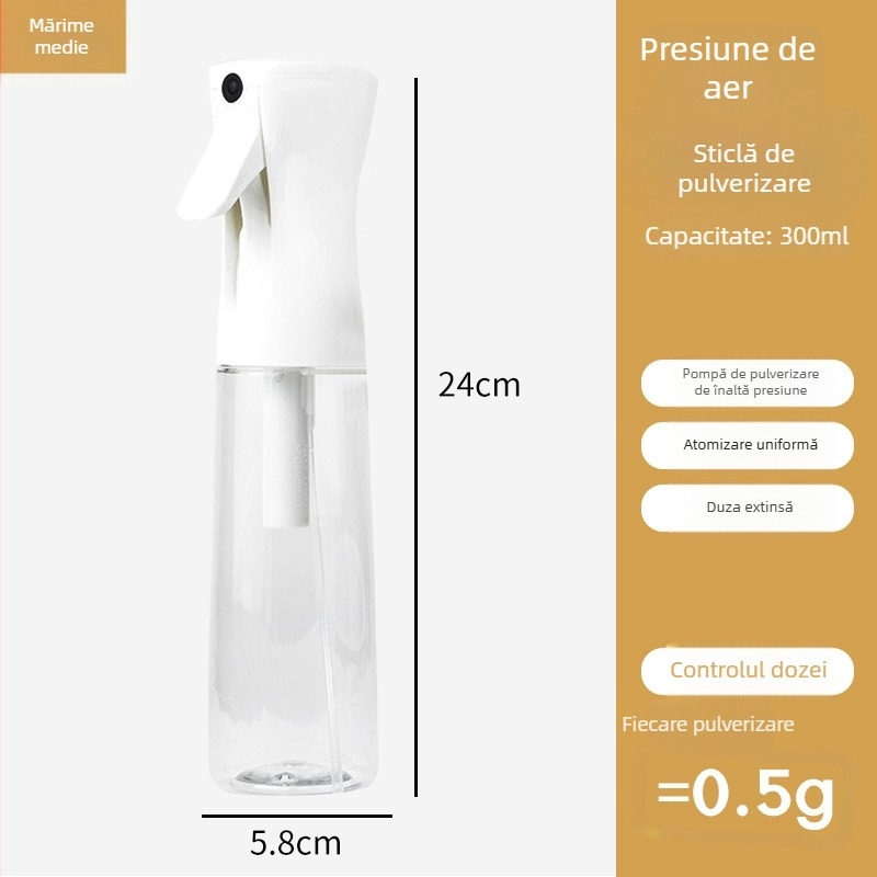 Sticlă de spray pentru ulei, bucătărie, pompă manuală, ceață fină pentru friteza cu aer