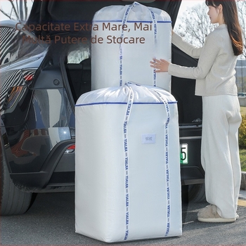 Geantă de mutare cu capacitate mare, textură țesută în stil piele de șarpe, bagaj de depozitare