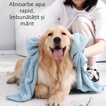 Prosop absorbant pentru animale de companie, pentru pisici și câini, uscare rapidă, prosop de baie