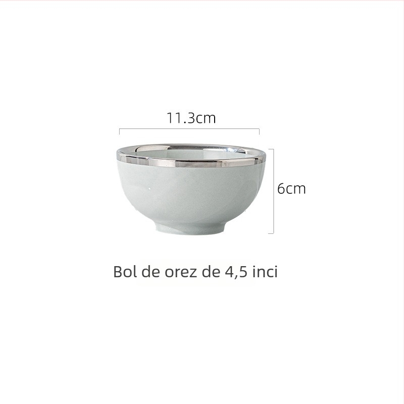 Bol din porțelan pentru orez și masă, bol pentru supă cu tăiței, bol mic pentru desert și condimente, uz casnic