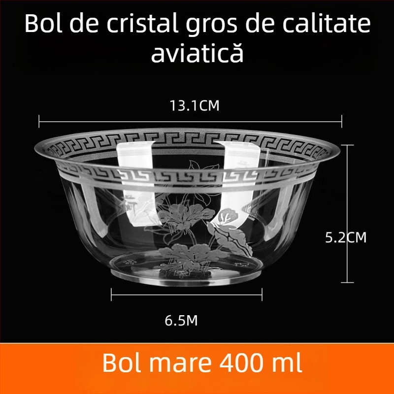 Vas de plastic de unică folosință, rigid, îngroșat, pentru uz casnic; vas pentru supă de hot pot