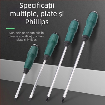 Topson șurubelnițe magnetizate izolate, Phillips și cu cap plat, de 5 inch