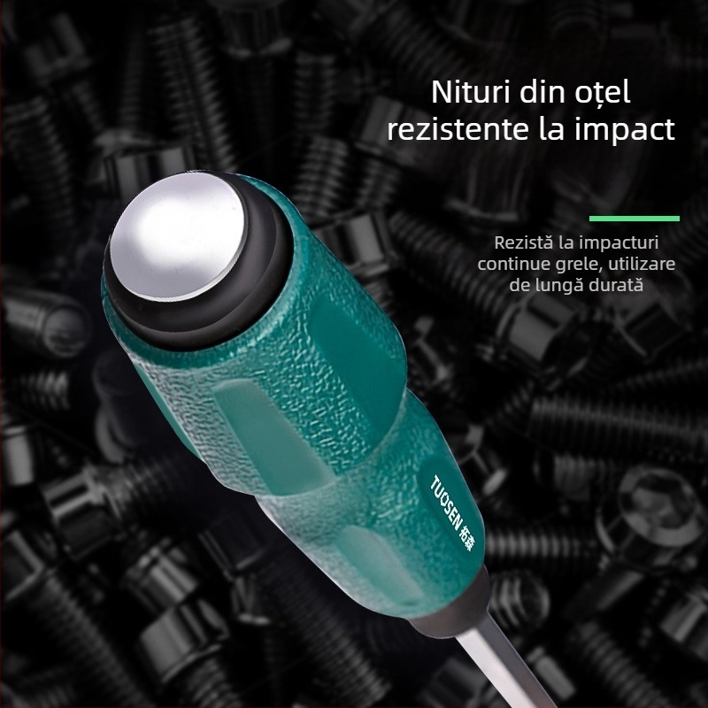 Topson șurubelnițe magnetizate izolate, Phillips și cu cap plat, de 5 inch