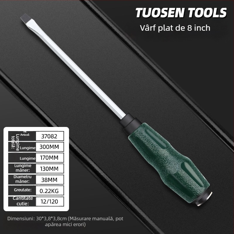 Topson șurubelnițe magnetizate izolate, Phillips și cu cap plat, de 5 inch