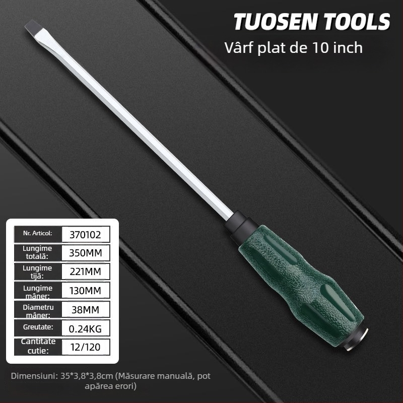 Topson șurubelnițe magnetizate izolate, Phillips și cu cap plat, de 5 inch