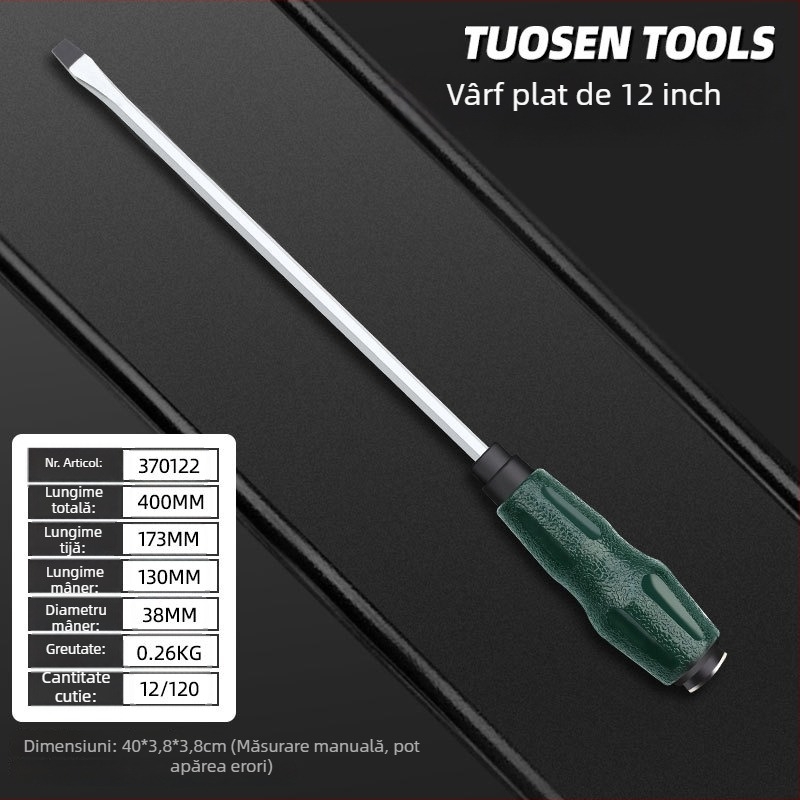 Topson șurubelnițe magnetizate izolate, Phillips și cu cap plat, de 5 inch