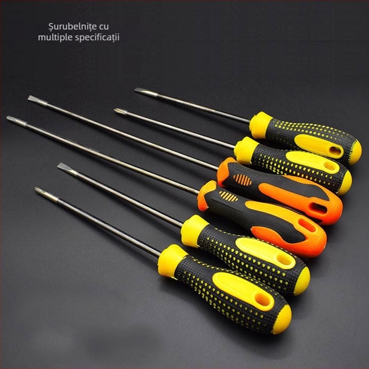 Set de șurubelnițe cu capete Philips și plat, oțel de carbon, lungimi variate