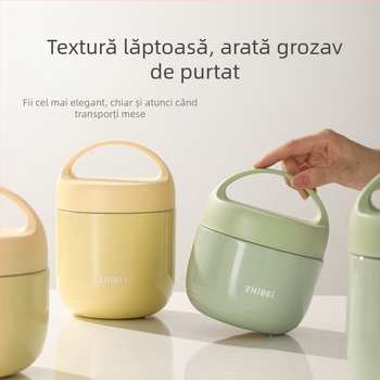 Recipient termic izolat pentru prânz și bol din oțel inoxidabil 304, pentru angajați de birou
