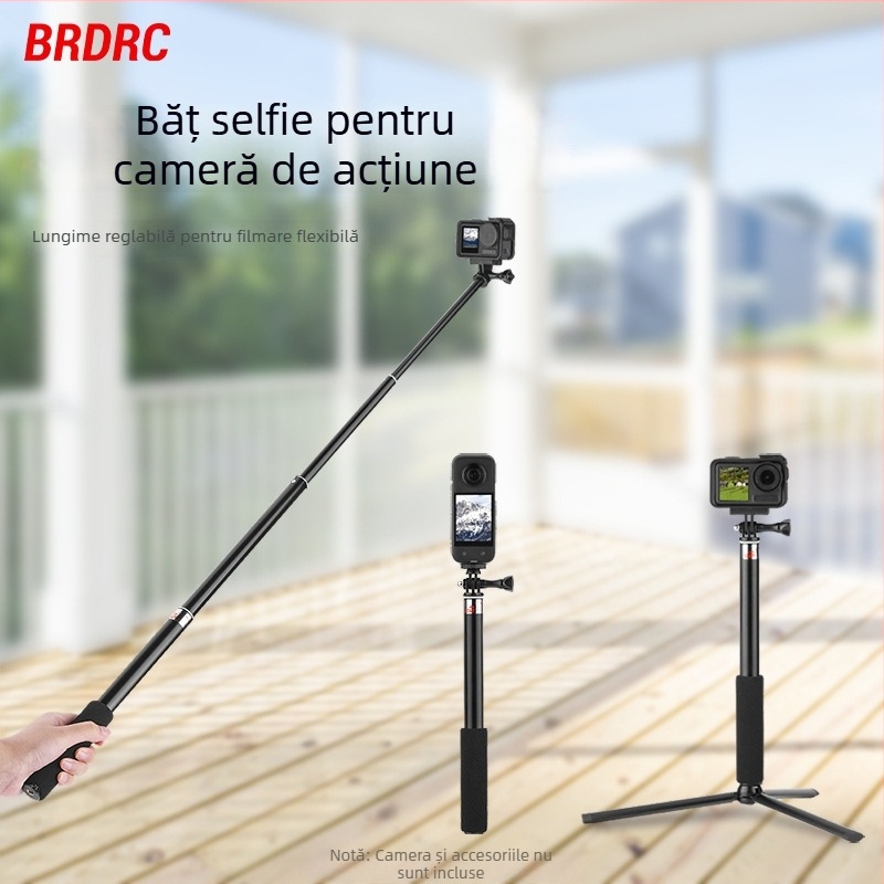 Compatibil cu DJI Osmo Pocket 3: suport stabilizator manual, selfie-stick pentru cameră cu gimbal, accesoriu pentru tija de extensie X5