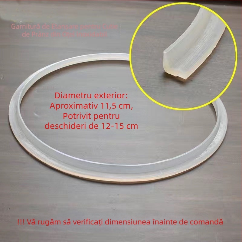 Garnitură din silicon pentru recipient izolat cu cutie interioară, etanșare anti-vărsare