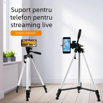 Tripod 330A pentru telefon mobil, streaming live, fotografie în aer liber, DSLR, suport de iluminare extensibil de 1,3 m, ușor și portabil