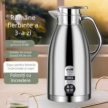 Termos din oțel inoxidabil 316, recipient izolat pentru uz casnic, capacitate mare, premium pentru birou și cămine studențești