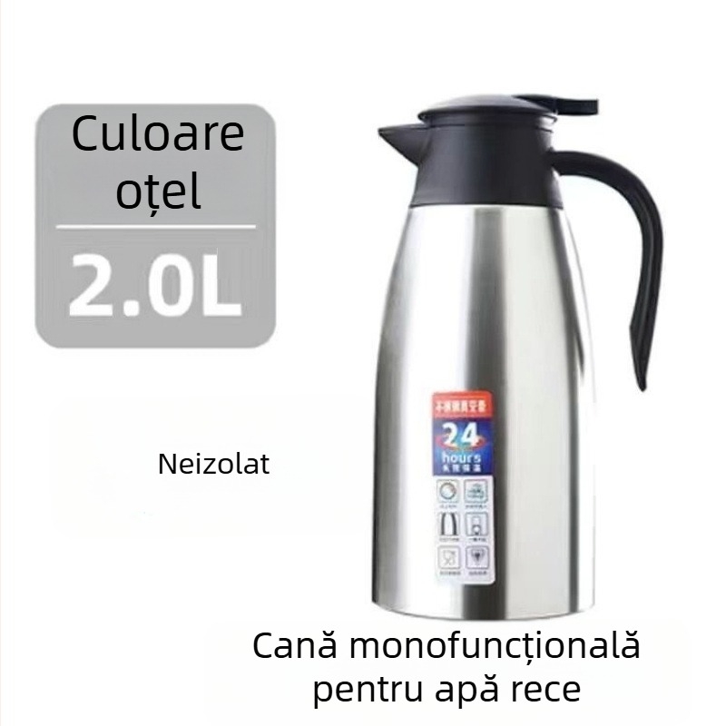 Termos din oțel inoxidabil 316, recipient izolat pentru uz casnic, capacitate mare, premium pentru birou și cămine studențești