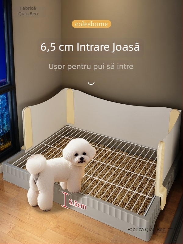 Toaletă pentru câini de talie mare, medie și mică; tavă igienică pentru Bichon Frisé și Toy Pudel pentru pui