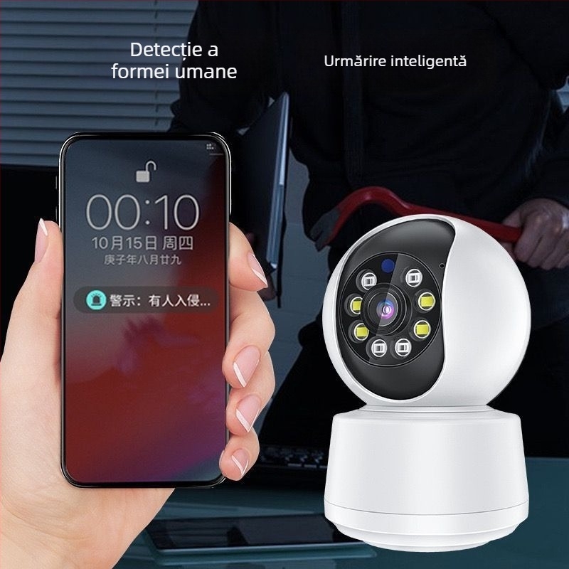 Cameră de supraveghere pentru casă cu Wi-Fi - imagine de înaltă definiție și vedere de noapte
