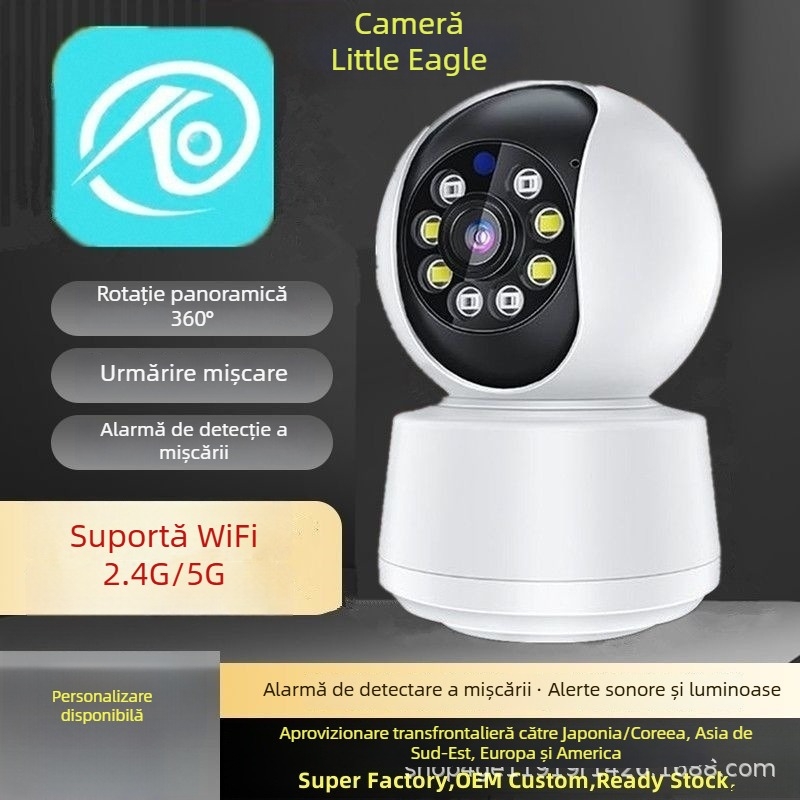 Cameră de supraveghere pentru casă cu Wi-Fi - imagine de înaltă definiție și vedere de noapte
