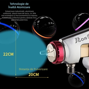 WA-101 Pistol de vopsire cu atomizare înaltă, automat, reciproc, pentru linie de asamblare, calibru mare 200