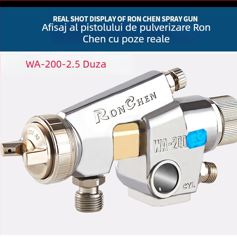 WA-101 Pistol de vopsire cu atomizare înaltă, automat, reciproc, pentru linie de asamblare, calibru mare 200