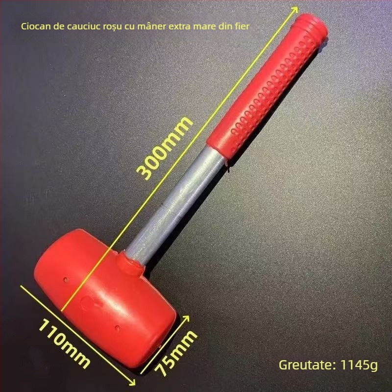 Ciocan de cauciuc pentru montaj podele și plăci, rezistent la explozie și la șocuri.