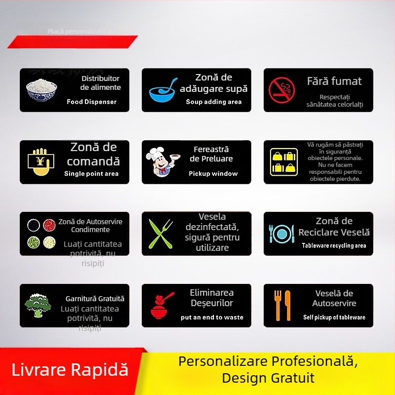 Semne acrilice de siguranță la incendiu pentru interior și semne de hidrant