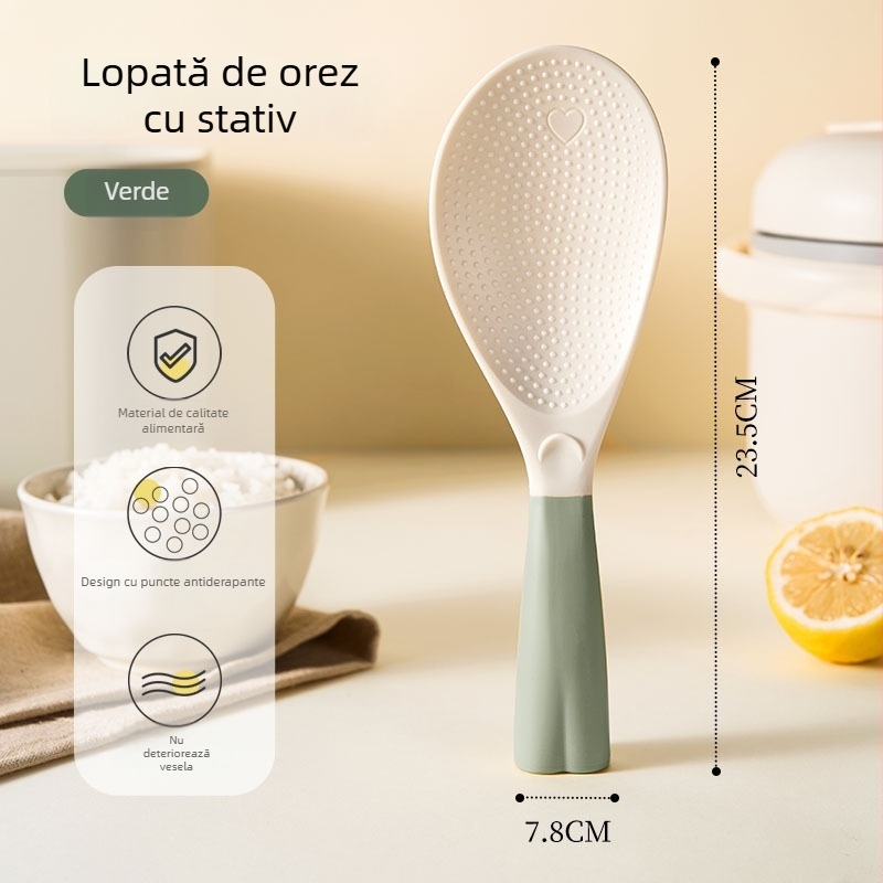 Lingură verticală pentru orez, antiaderentă, pentru uz casnic și pentru oale de gătit orez