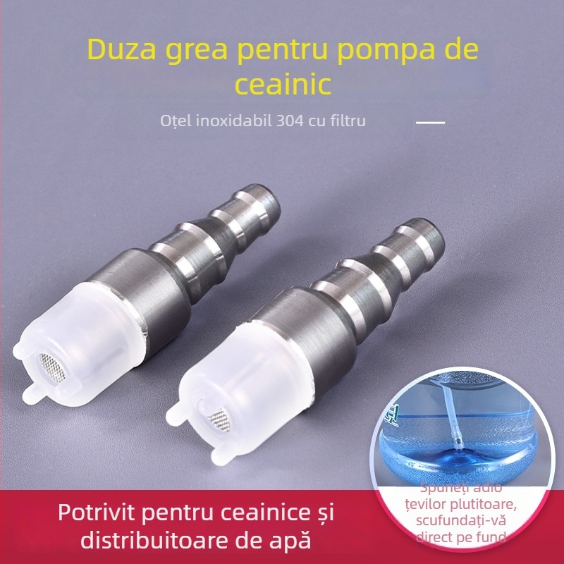 Conductă de alimentare cu apă din oțel inoxidabil, cu greutate, cap încastrat, aspirație automată pentru ceainic, fitinguri pentru furtunul de pompă