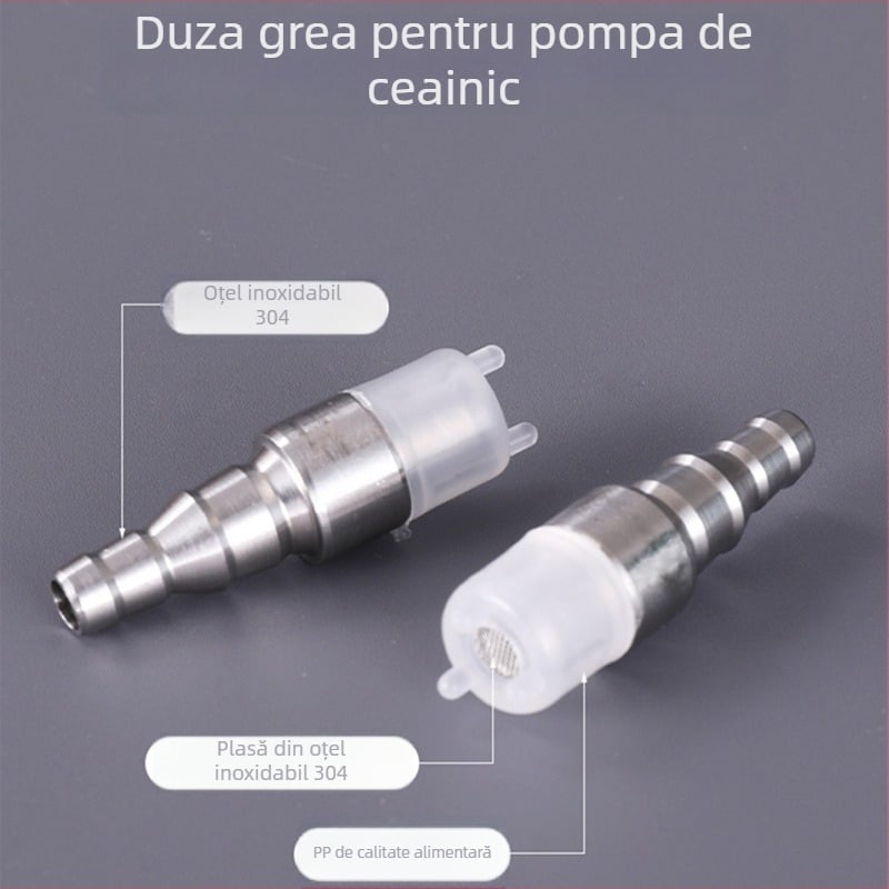 Conductă de alimentare cu apă din oțel inoxidabil, cu greutate, cap încastrat, aspirație automată pentru ceainic, fitinguri pentru furtunul de pompă