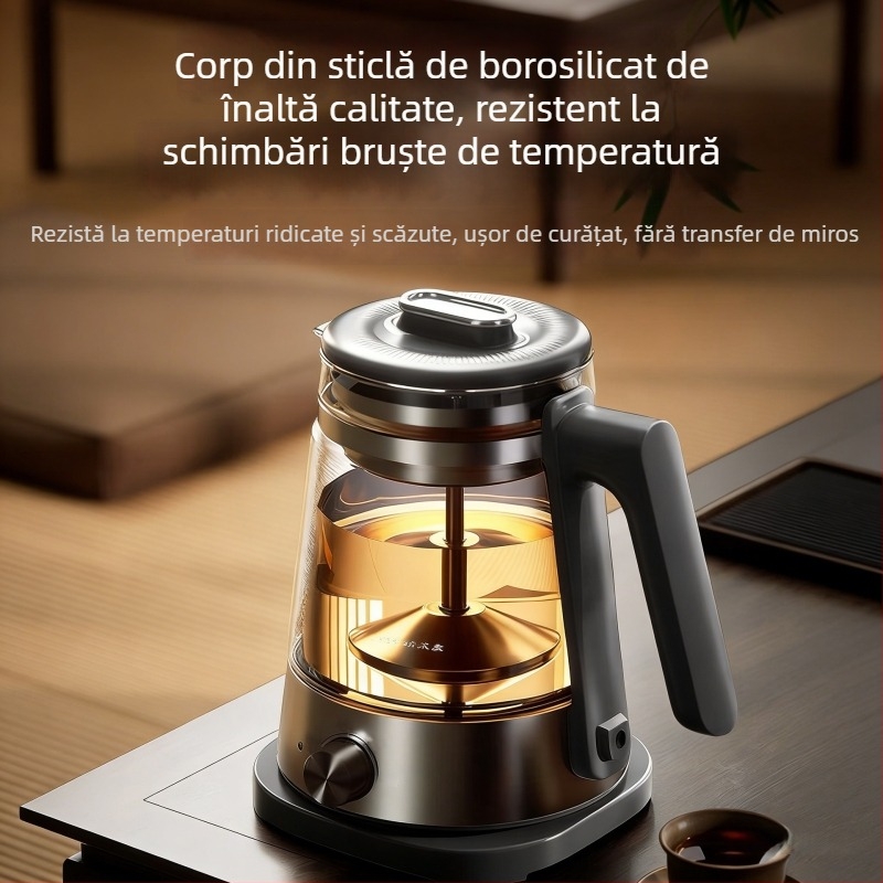 Mai zhuo ceainic electric din sticlă, model Hx–zcq048, nou model pentru uz casnic și de birou, fierbător de ceai cu pulverizare de abur, capacitate mare 1–1,5 l