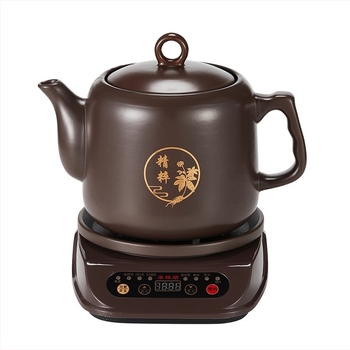 Oală decoct mov, 1000W, complet automată, detașabilă, pentru plante medicinale chineze, vas ceramic electric pentru acasă, 3-4 L