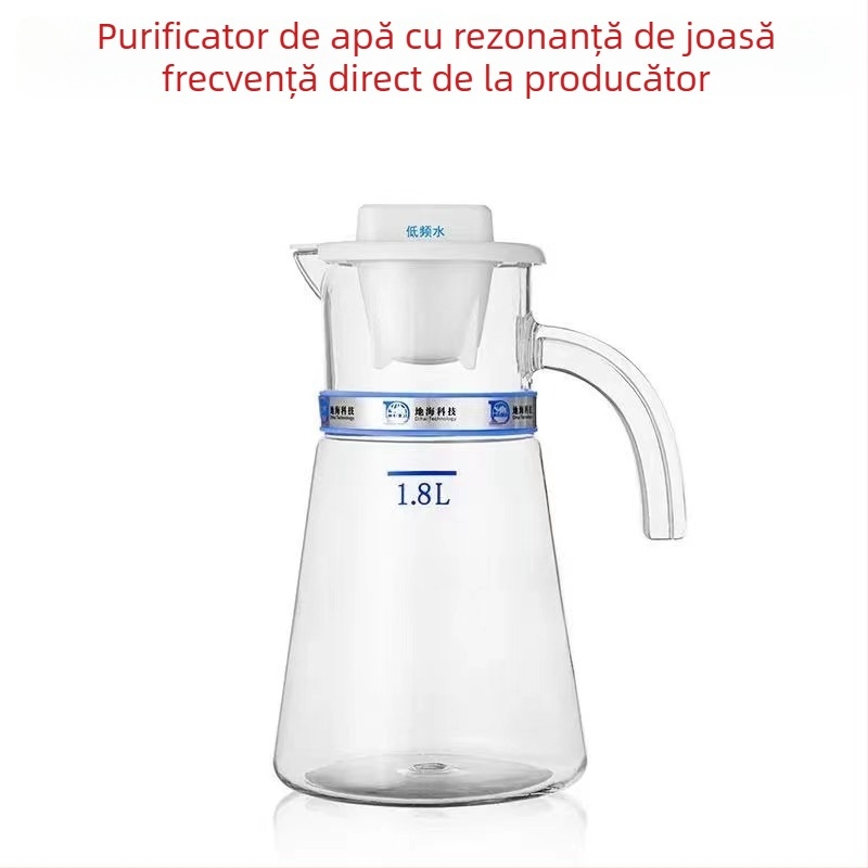 Ceainic electric cu rezonanță la frecvență joasă 7,8 Hz pentru apă cu molecule mici, 2,3 L capacitate, control digital prin atingere, corp din plastic PC.
