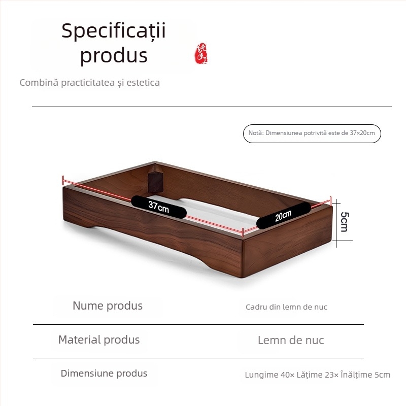 Masă de ceai din lemn cu ceainic electric alimentat cu apă – set pentru ceremonia ceaiului, acasă și la birou