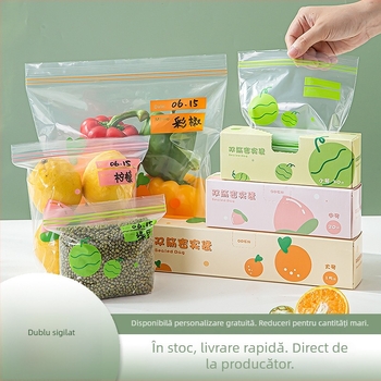 Pungi sigilante alimentare, îngroșate, pentru depozitare în frigider acasă și menținerea prospețimii