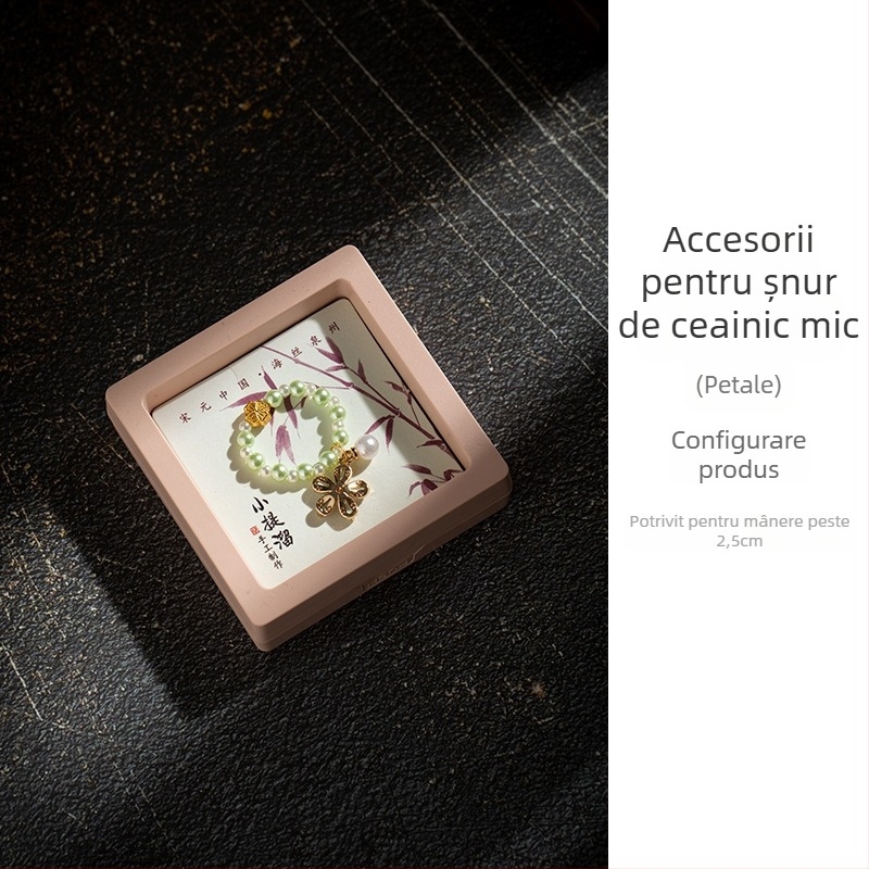 Pandantiv din agat natural cu lotus și cristal de jad Hetian – set mic de pandantive pentru bijuterii DIY, accesorii pentru brățară