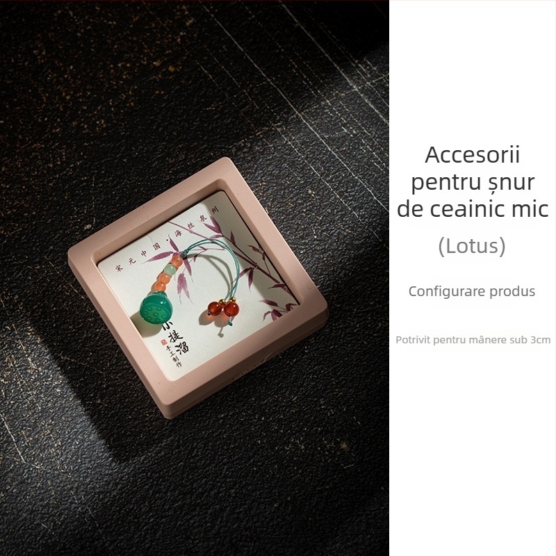 Pandantiv din agat natural cu lotus și cristal de jad Hetian – set mic de pandantive pentru bijuterii DIY, accesorii pentru brățară